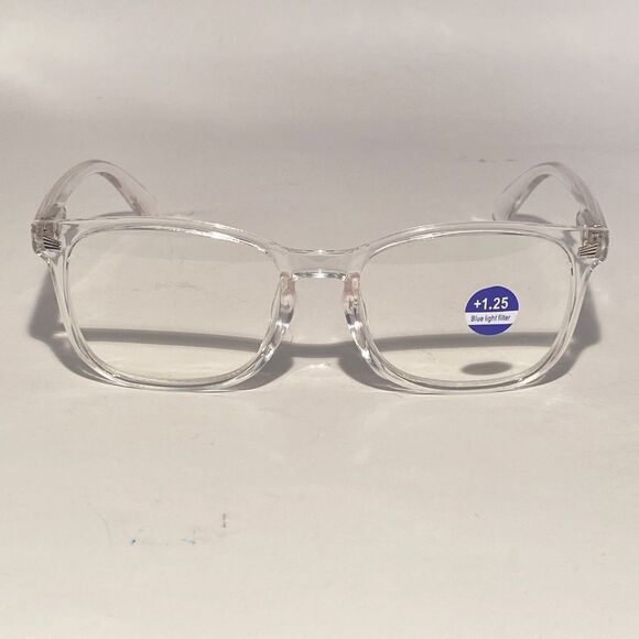 1479 Colette 1.25 Clear Reading Glasses Soft Butterfly Readers NWT - Picture 3 of 9